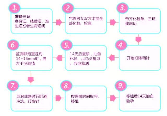 人工授精流程圖