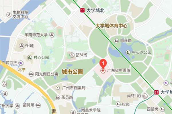 廣東省中醫院大學城醫院地址(百度地圖)