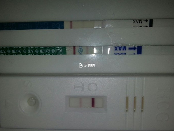 怀孕成功出现浅印