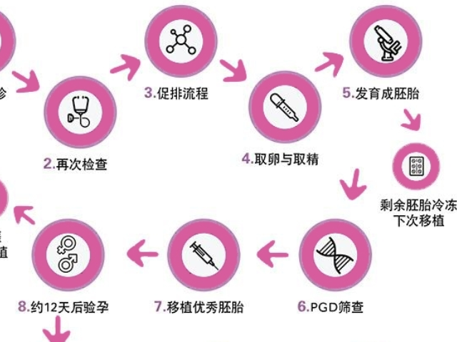 上海仁濟醫院三代試管流程圖