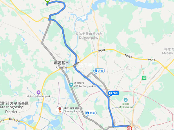 EMC歐洲醫療中心乘車路線