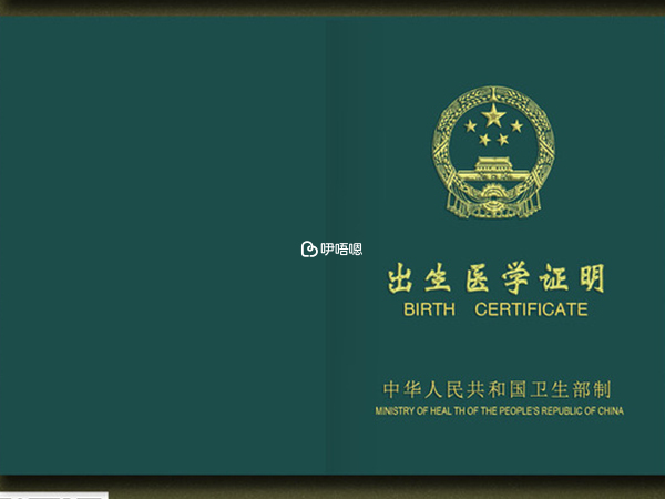 出生證明是有效法律憑證